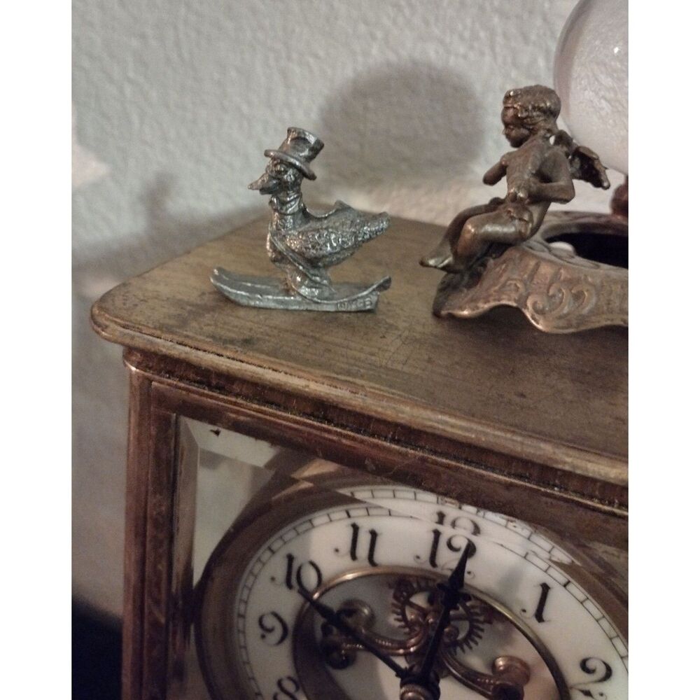Ricker Bartlett Pewter Mother Goose Top Hat Skis Miniature Vintage Figurine